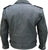 Men's Drum Dyed Naked Cowhide Deluxe Black Motorcycle Jacket