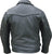 Men's Drum Dyed Naked Cowhide Vented Motorcycle Jacket with Braid Trim