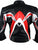 Mens Leather Motorcycle Sport Jacket With Armor Black/Red