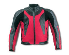 Men's Textile Duratex Leather Waterproof Motorcycle Jacket Red