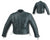 Black Top Grain Leather Motorcycle Cruising Patrol Jacket