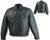 Mens Black Leather Motorcycle Jeans Style Cruising Jacket