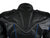 Mens Leather Motorcycle Sport Jacket With Armor Black/Blue