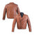 Mens Brown Top Grain Distressed Leather Motorcycle Jacket