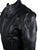 Black Top Grain Naked Leather Motorcycle Cruising Jacket