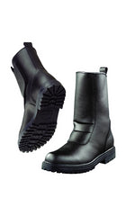 Black Leather Motorcycle Racing Sport Boots