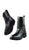 Black Leather Motorcycle Racing Sport Boots