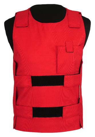 Red Bullet Proof Style Replica Motorcycle Safety Vest