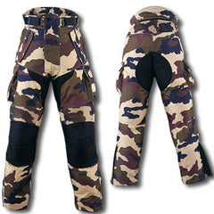 Camouflage Motorcycle Textile Armored Pants Zip Out Lining