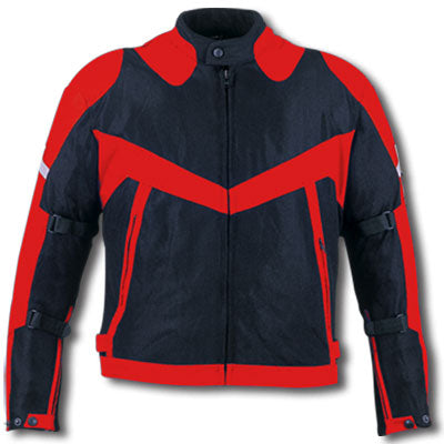 Duratex 600D Tricort Mesh Armored Motorcycle Jacket Red