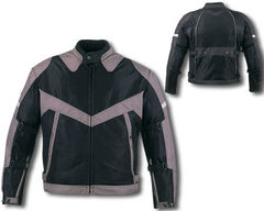 Duratex 600D Tricort Mesh Armored Motorcycle Jacket Gray