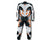 Piece Leather Armored Motorcycle Racing Suit Black Orange