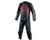 2 Piece Leather Armored Motorcycle Racing Suit Black Red