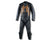 2 Piece Leather Armored Motorcycle Racing Suit Black Orange