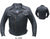 Men's Black Top Grain Buffalo Leather Motorcycle Jacket