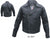 Men's Black Vented Buffalo Leather Motorcycle Jacket